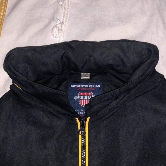 BBG Authenic Collegiate Jacket , 2XL , Black & Gold - Picture 6 of 6